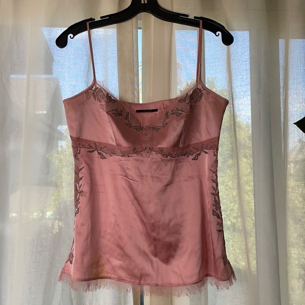 Elie Tahari Pink 95% Silk Top